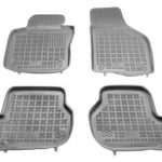 Λαστιχένια πατάκια Rezaw Plast για VW Golf 5 / 6 / VW Jetta / Seat Leon (2004-2012) / VW Scirocco / Skoda Octavia 2 (2004-2013) - τύπου σκαφάκι - γκρι - 4τμχ.