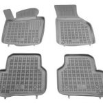 Λαστιχένια πατάκια Rezaw Plast για VW Passat B6 / B7 (2005-2014) / Tiguan (2007-2016) / Jetta (2010-2018) - τύπου σκαφάκι - γκρι - 4τμχ.