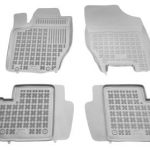 Λαστιχένια πατάκια Rezaw Plast για CITROEN C4 I / II (2004-2018) / PEUGEOT 307 (2001-2008) - τύπου σκαφάκι - γκρι - 4τμχ.