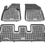 Λαστιχένια πατάκια Rezaw Plast για CITROEN C4 Picasso II / Grand Picasso II (2013-2018) / SpaceTourer (2018-2022) - 7 seats - τύπου σκαφάκι - 3τμχ.
