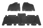 Λαστιχένια πατάκια Rezaw Plast για KIA Carnival II (2005-2014) - 5 seats - τύπου σκαφάκι - 3τμχ.