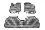 Λαστιχένια πατάκια Rezaw Plast για HYUNDAI IX20 (2010-2018) / KIA Venga (2009-2017) - τύπου σκαφάκι - 3τμχ.
