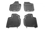 Λαστιχένια πατάκια Rezaw Plast για SEAT Toledo IV (2012-2018) / SKODA Rapid (2012-2019) - τύπου σκαφάκι - 4τμχ.