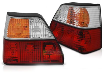 Πίσω φανάρια για Vw Golf II (1983-1993) - με πορτοκαλί φλας - σετ 2τμχ.