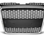 Μάσκα με βάση για σήμα για Audi A3 (2003-2008) - RS-Look silver