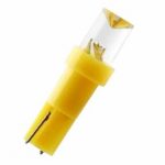 Led λάμπα τύπου T5 12V/1.2W κίτρινη - 1τμχ.