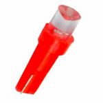 Led λάμπα τύπου T5 12V/1.2W κόκκινη - 1τμχ.