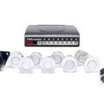 Αισθητήρες παρκαρίσματος - με 8 αισθητήρες και ηχητική προειδοποίηση - ασημένιο χρώμα