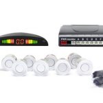 Αισθητήρες παρκαρίσματος με 8 αισθητήρες και ένδειξη led - ασημένιο χρώμα