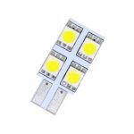 Led λάμπα τύπου Τ10 με 4 SMD led από τη μία πλευρά - 1τμχ.