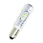 Led λάμπα τύπου BA9S 10W με 10 led επί 1W και προτζέκτορα - 1τμχ.