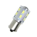 Led λάμπα BA15S με 16 ultra bright led και προτζέκτορα μονού φωτισμού λευκή - 1τμχ.