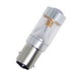 Led λάμπα τύπου BA15S με 6 SMD led 2323 και ανακλαστήρα - μονού φωτισμού λευκή - 1τμχ.