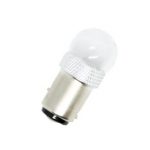 Led λάμπα  BA15S me 5W CREE led σε γυάλινο κάλυκα μονού φωτισμού κίτρινη - 1τμχ.