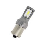 Led λάμπα BA15S με 2 1860 chip super bright led με Canbus μονού φωτισμού λευκή - 1τμχ.