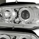 Φανάρια εμπρός angel eyes για Peugeot 106 , χρωμίου, με λάμπες (Η1) - σετ 2τμχ.