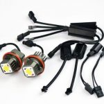 160W led για γνήσια angel eyes για BMW E39 / E60 / E53 X5 / E65 / E87 / E63 - λευκό χρώμα, 7000 lumen - 2τμχ.