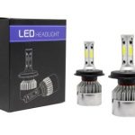 Led λάμπες Η4 Bi-led για μεσαία ή μεγάλα φώτα S2 7600 lumen , 36 Watt - COB 6000K - 2τμχ.
