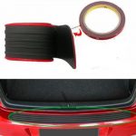 Λαστιχένιο τριμ πορτ μπαγκάζ 90x7 cm - μαύρο με κόκκινες ρίγες