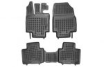 Λαστιχένια πατάκια Rezaw Plast για TOYOTA Highlander IV (XU70) (2019+) 5 seats τύπου σκαφάκι - 3τμχ.