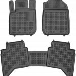 Λαστιχένια πατάκια Rezaw Plast για ISUZU D-Max III (2020+) - 4πορτο τύπου σκαφάκι - 3τμχ.