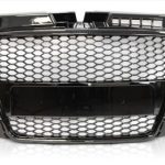 Μάσκα με βάση για σήμα για Audi A3 (2008-2013) - RS-Look μαύρη  γυαλιστερή