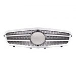 Μάσκα για Mercedes W212 E-Class (2009+) - μάυρη με πλαίσιο χρωμίου - Image 4