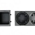 Ποτηροθήκη με κερματοθήκη για BMW Ε46  για 2 ποτήρια carbon  - σετ 2 τμχ.