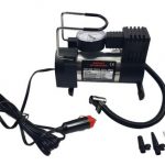 Κομπρεσέρ αέρος αυτοκινήτου 12V, 120W, 10A με μανόμετρο και αντάπτορα αναπτήρα με 3 αντάπτορες - 1 τμχ.