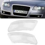 Κρύσταλλα φαναριών για Audi A6 C6 (2006-2011) - σετ 2τμχ.