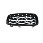 Μάσκα για BMW X5 F15 / X6 F16  (2013+) - γυαλιστερή - Diamond design χρωμίου/μαύρη - 2 τμχ. - Image 2