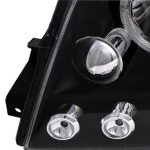 Φανάρια εμπρός για Mitsubishi Pajero (2001-2006) - μαύρα , με λάμπες (Η1) - σετ 2τμχ. - Image 5