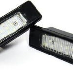 Πλαφονιέρα πίσω πινακίδας για Peugeot / Citroen - ορθογώνια - 2 τμχ.