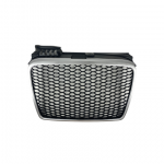 Μάσκα χωρίς σήμα για Audi A4 B7 (2004-2008) - RS LOOK ασημένιο - ματ