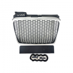 Μάσκα χωρίς σήμα για Audi A4 B7 (2004-2008) - RS LOOK ασημένιο - ματ - Image 7