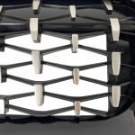 Μάσκα για BMW G20 (2018+) - γυαλιστερή Diamond Design - χρωμίου/μαύρη - 2τμχ. - Image 4