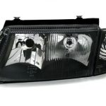 Φανάρια εμπρός για Vw Passat B5 (1997-2000) - μαύρα , χωρίς λάμπες (Η4) - σετ 2τμχ.