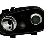 Φανάρια εμπρός για Vw Golf IV R32 - μαύρα , χωρίς λάμπες (Η7) - σετ 2τμχ.