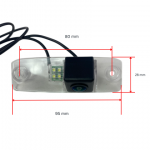 Κάμερα οπισθοπορείας για Kia Ceed (2010+) / Chrysler / Hyundai Terracan(2001-2009)/Elantra(2007-2011)/Sonata(2011)/ Accent - Image 8