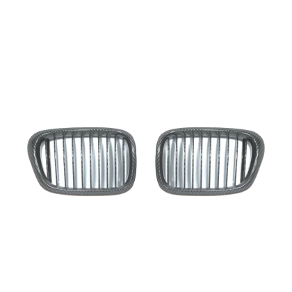 Μάσκα για BMW  E39 (1995-2003) - carbon κυρτή - 2τμχ.