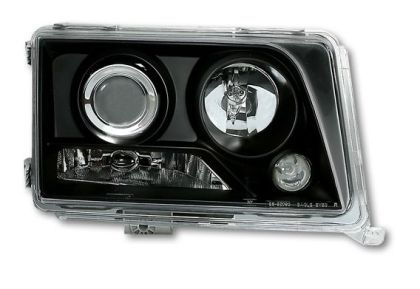 Φανάρια εμπρός για Mercedes W124 (1993-1995) - μαύρα , χωρίς λάμπες (Η7) - σετ 2τμχ.