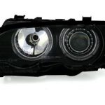 Φανάρια εμπρός angel eyes για BMW E46 coupe και cabrio (1999-2003) , χωρίς λάμπες (Η7) - σετ 2τμχ.