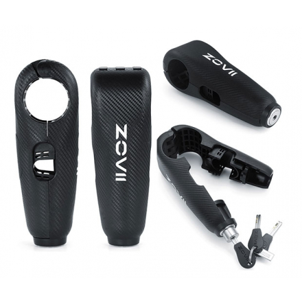 Zovii ZHL Αντικλεπτική Κλειδαριά Μανέτας Φρένου Μοτοσυκλέτας με Συναγερμό Μαύρο Χρώμα