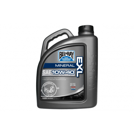 Bel-Ray EXL Mineral 4T 10W-40 Λάδι Μοτοσυκλέτας για Τετράχρονους Κινητήρες 4lt