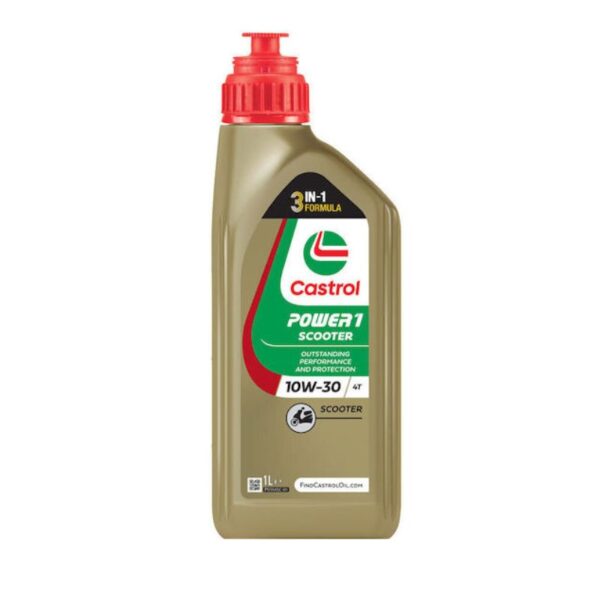 Castrol Power 1 Scooter 4T 10W-30 Λάδι Μοτοσυκλέτας για Τετράχρονους Κινητήρες 1lt