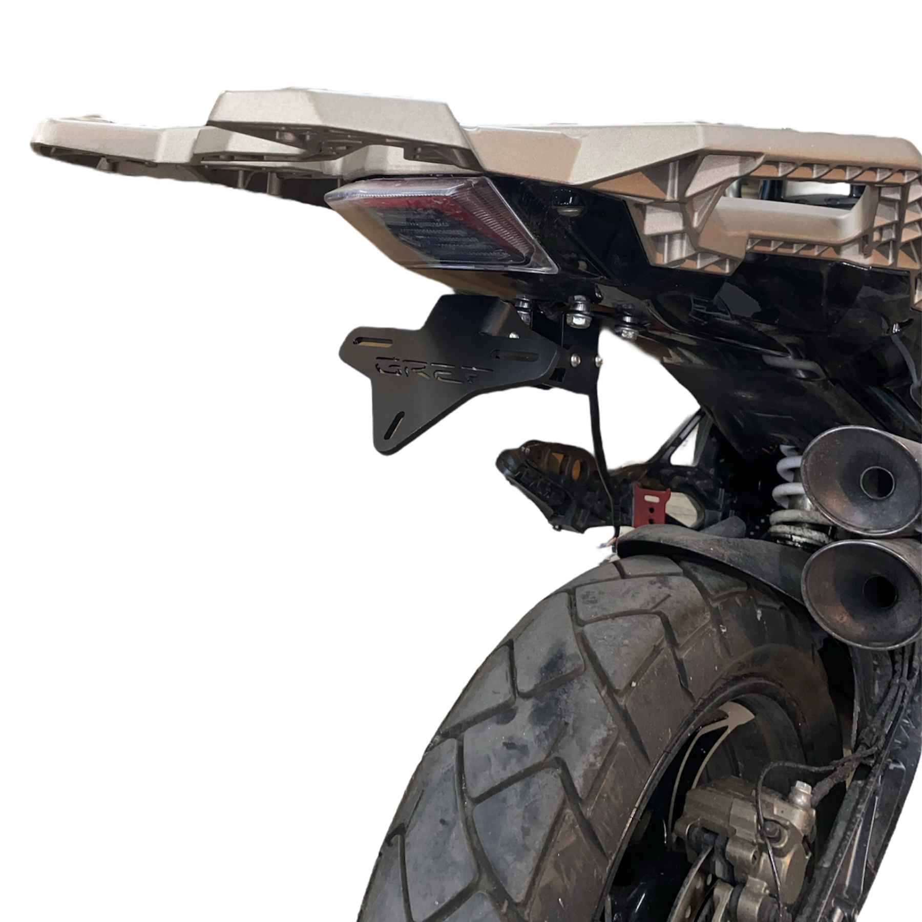 PT043 Αναδιπλούμενη– Σπαστή Βάση πινακίδας Daytona Zontes T310 / T2 350 2019-2024 - Image 1