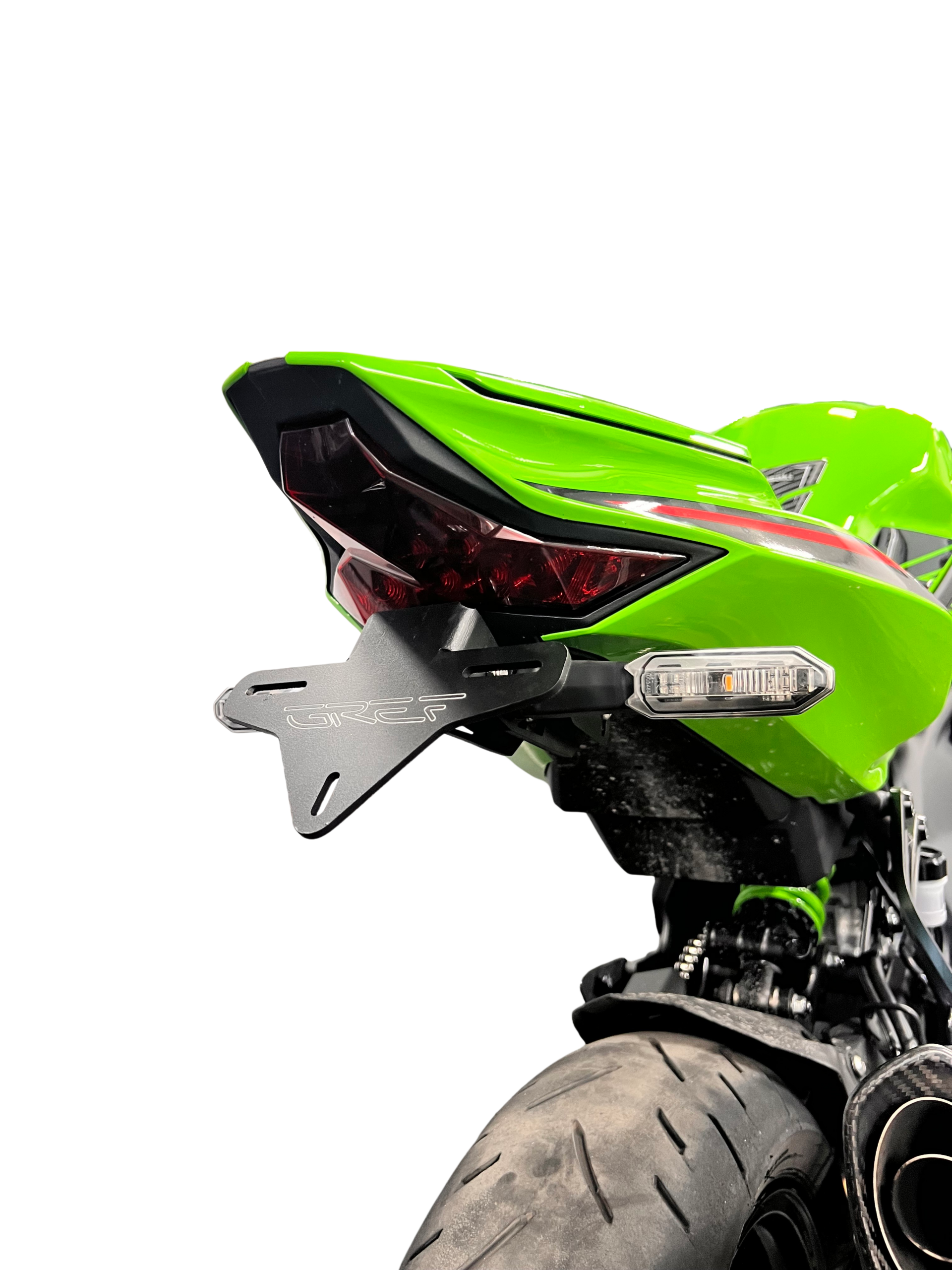 PT055-1 Αναδιπλούμενη– Σπαστή Βάση πινακίδας Kawasaki Ninja ZX-4RR 2023+ / ZX-4R 2024+ - Image 1